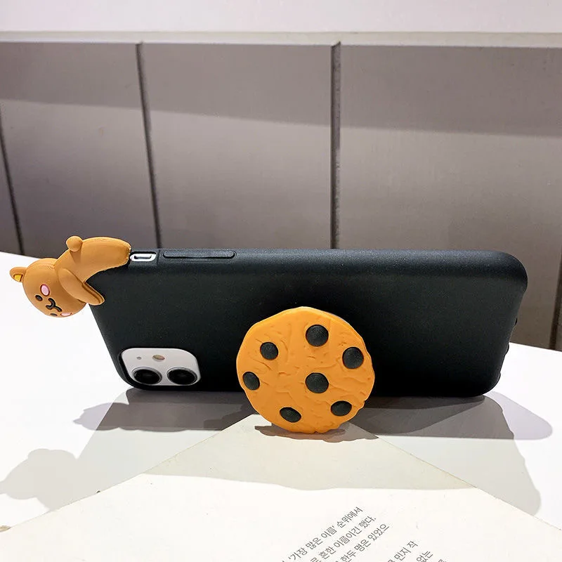 Cute Biscuits Holder Soft TPU Phone Case For Samsung S21 FE S20 Ultra S10 Lite S9 Plus S8 S7 Edge Note 20 10 Pro 9 8 Capa | Мобильные