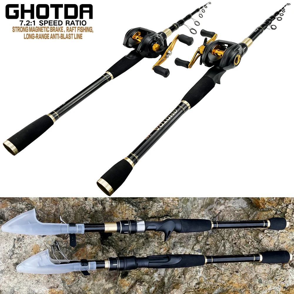 GHOTDA 1.6-2.4m Fishing Rod Reel Combos Lure Fishing Rod and 17+1BB Casting Reel
GHOTDA 1.6-2.4m Fishing Rod Reel Combos Lure Fishing Rod and 17+1BB Casting Reel