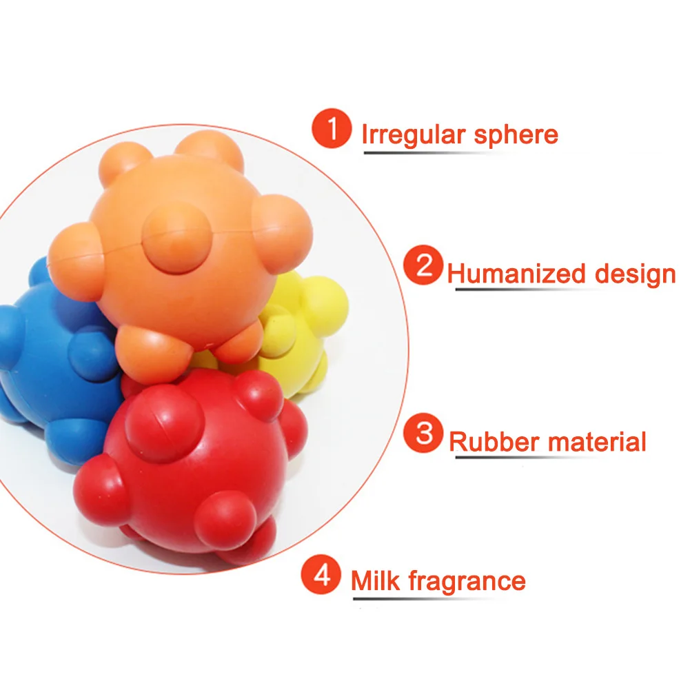 Pet Dog Ball Toys For Small Dogs Rubber Chew Puppy Milky Rubber Irregular Bouncing Ball Fun Orbiting Molars Solid Toy Ball Cat
Pet Dog Ball Toys For Small Dogs Rubber Chew Puppy Milky Rubber Irregular Bouncing Ball Fun Orbiting Molars Solid Toy Ball Cat
