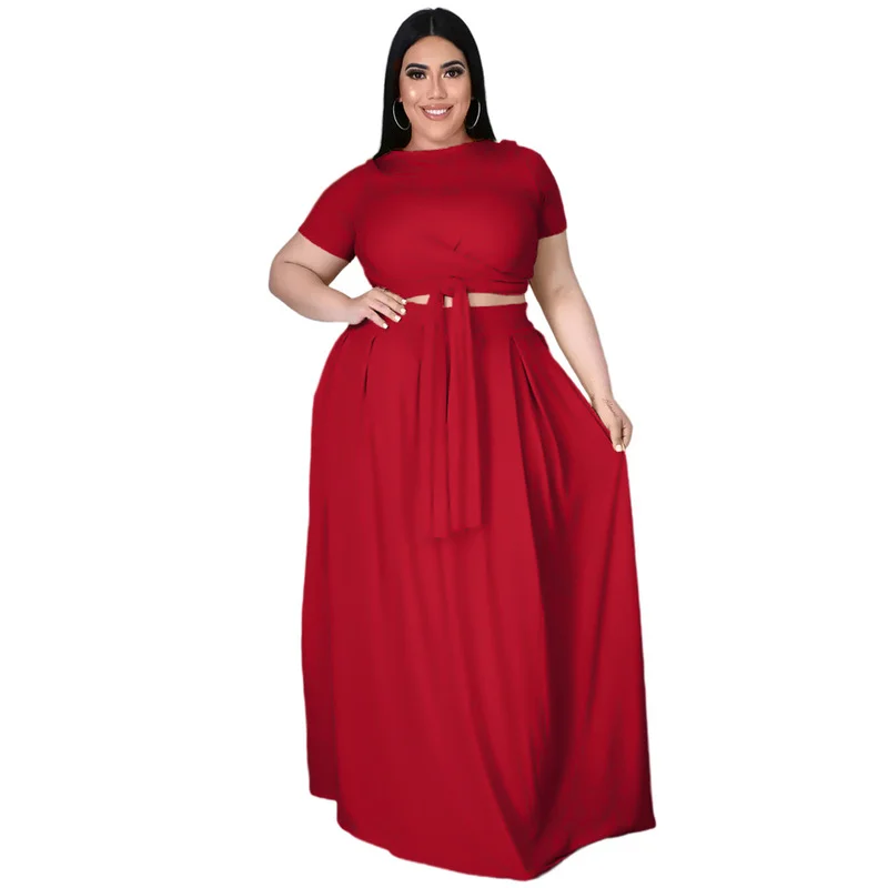 Summer elegant two-piece sexy deep V-neck sleeveless A-line skirt women's fashion solid color casual skirt
Summer elegant two-piece sexy deep V-neck sleeveless A-line skirt women's fashion solid color casual skirt