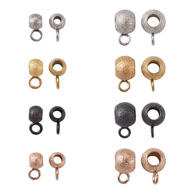 Соединители для вешалки из нержавеющей стали, 40 шт./кор. 304, для изготовления ювелирных изделий, внутренний диаметр 2-3 мм