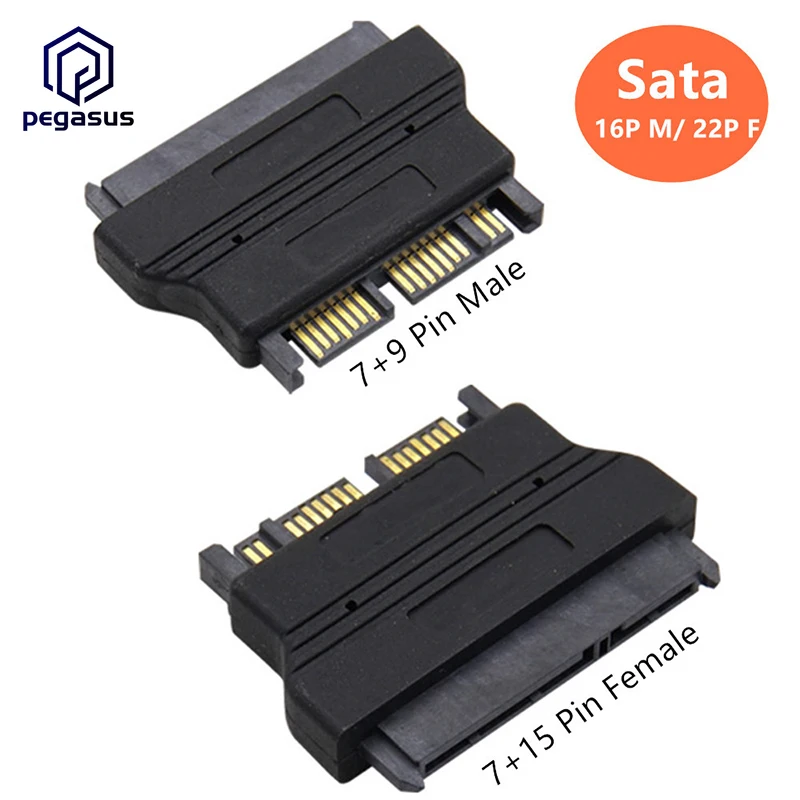SATA 7+9PIN Micro 1.8' 16PIN Male to SATA 15+7Pin 2.5' 22Pin Female Adapter For Hard Disk
SATA 7+9PIN Micro 1.8' 16PIN Male to SATA 15+7Pin 2.5' 22Pin Female Adapter For Hard Disk
