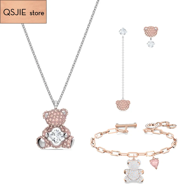 2021 Fashion Jewelry SWA1:1 Original CHINESE ZODIAC .TEDDY Set Exquisite Bull Shape. Bear Pattern Female Luxury Gift For Women
2021 Fashion Jewelry SWA1:1 Original CHINESE ZODIAC .TEDDY Set Exquisite Bull Shape. Bear Pattern Female Luxury Gift For Women