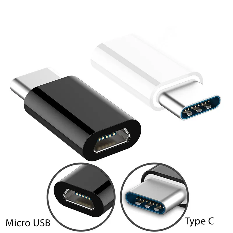 Переходник с Micro USB на Usb Type-C для зарядного кабеля Huawei Mate9 P9 P10 LG G5/G6 Samsung S8 Plus ZUK Z2