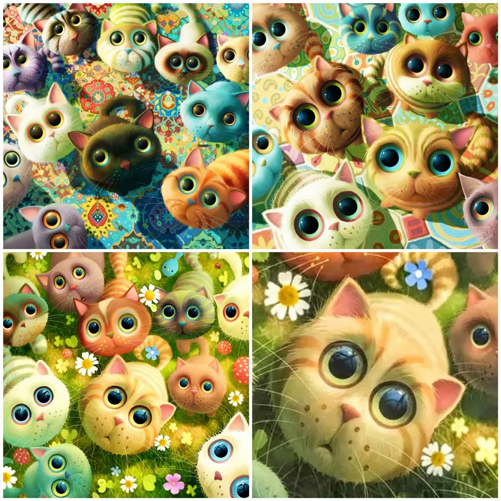 HUACAN DIY Full Square Diamond Painting Cat Rhinestone Picture Cross Stitch Animal Diamond Embroidery Decoration
HUACAN DIY Full Square Diamond Painting Cat Rhinestone Picture Cross Stitch Animal Diamond Embroidery Decoration