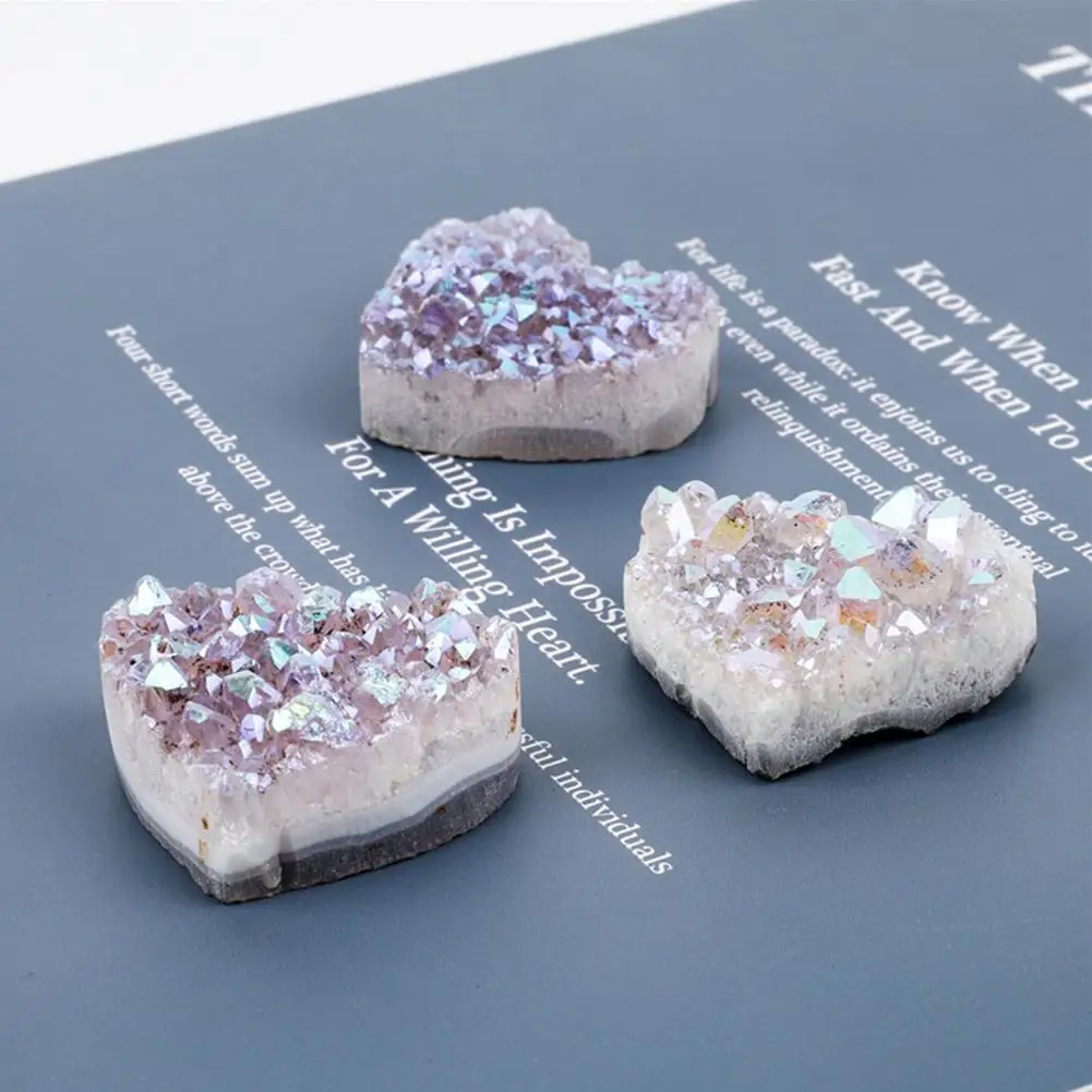 Natural Heart-shaped Amethyst Quartz Crystal Cluster Healing Specimen Decor Crystal Quality Gemstone Stone Home Decor
Natural Heart-shaped Amethyst Quartz Crystal Cluster Healing Specimen Decor Crystal Quality Gemstone Stone Home Decor