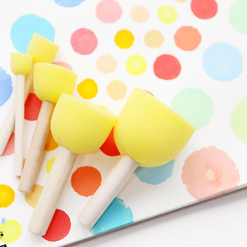 Kid Sponge Paint Brush Original Wooden Handle Painting Graffiti Early Toy DIY Art Supplies Gifts 4Pcs/set
Kid Sponge Paint Brush Original Wooden Handle Painting Graffiti Early Toy DIY Art Supplies Gifts 4Pcs/set