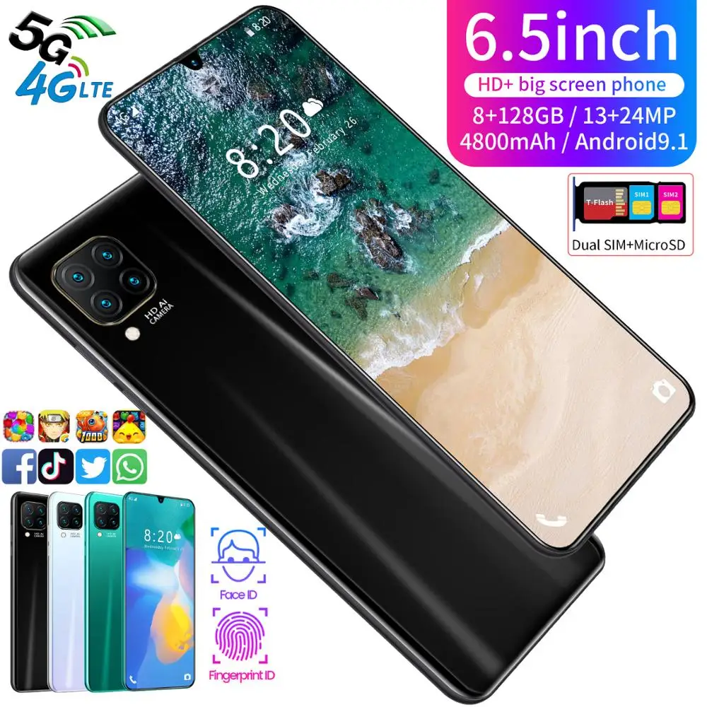2020 New R30PRO 8 256G ROM Dual SIM Card 6.5 Inch Full-screen Snapgragon 855 Deca Core 5G Network Mobile Phone(with case)
2020 New R30PRO 8 256G ROM Dual SIM Card 6.5 Inch Full-screen Snapgragon 855 Deca Core 5G Network Mobile Phone(with case)