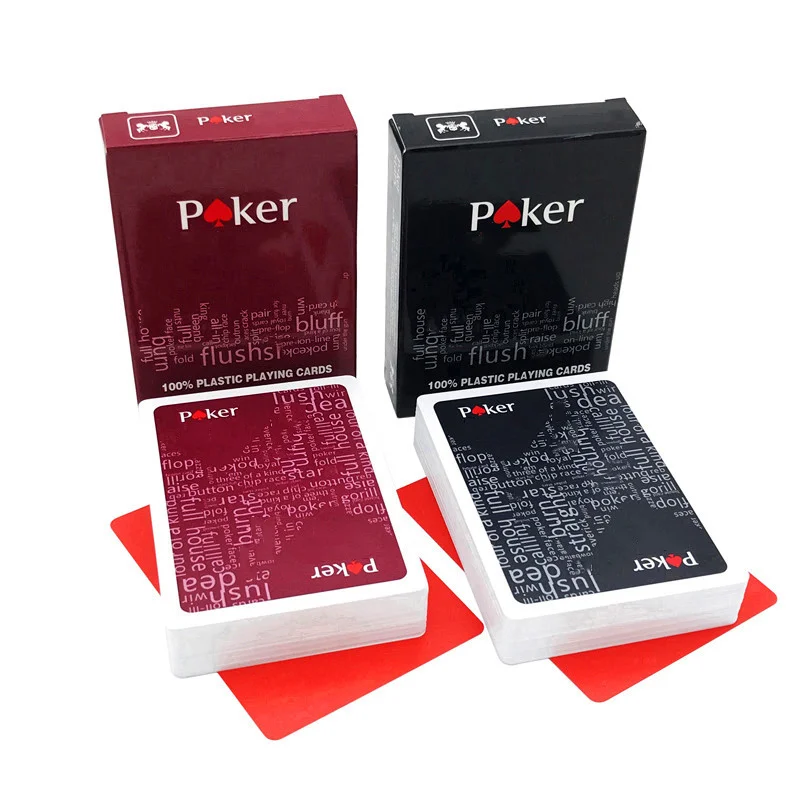 2 Sets/Lot High Quality Texas Hold'em Plastic Poker Card Games Waterproof And Dull Polish Playing Cards Entertainment Board Game
2 Sets/Lot High Quality Texas Hold'em Plastic Poker Card Games Waterproof And Dull Polish Playing Cards Entertainment Board Game