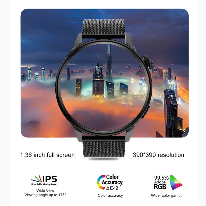 Новые Модные Смарт-часы с NFC для мужчин Bluetooth звонки спортивные часы GPS треком