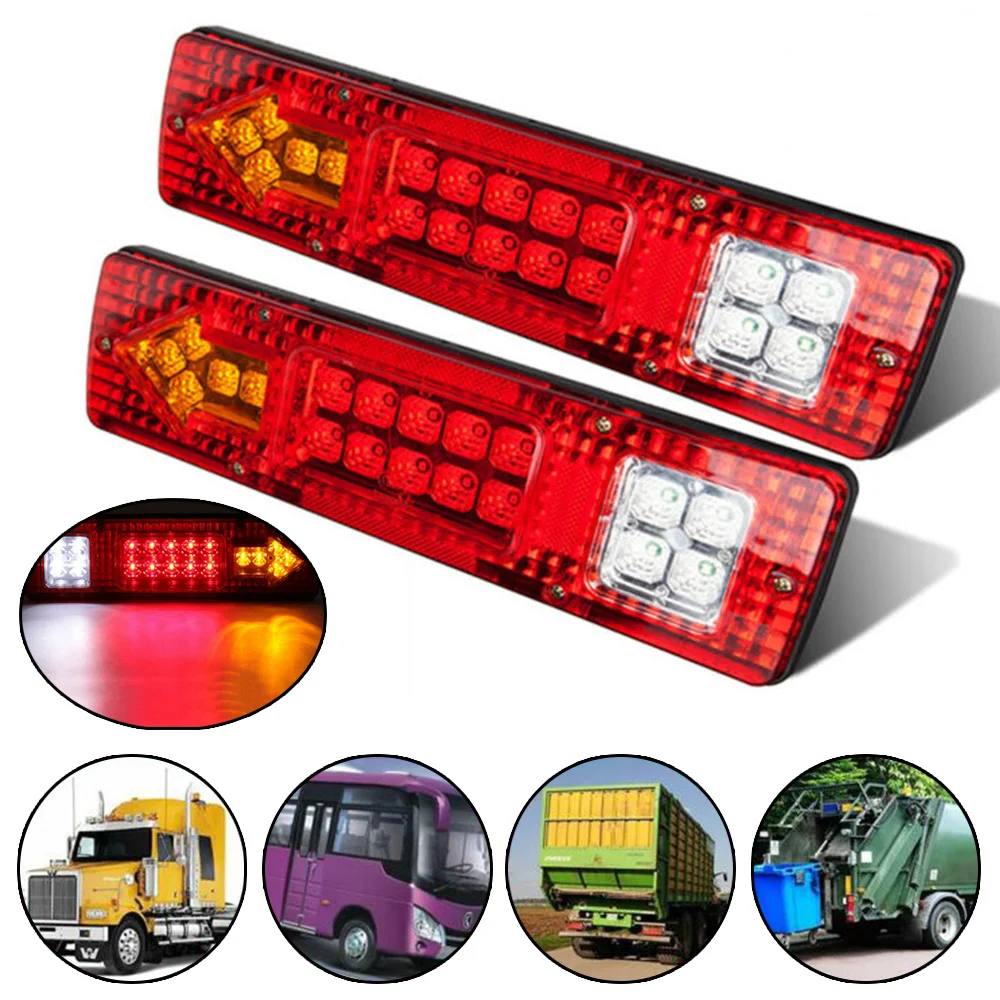 2pcs 19 LED Waterproof Tail Lights Kit RV Camper Trailer Truck Rear Turn Signal 12V / 24V Car LED Tail Light
2pcs 19 LED Waterproof Tail Lights Kit RV Camper Trailer Truck Rear Turn Signal 12V / 24V Car LED Tail Light