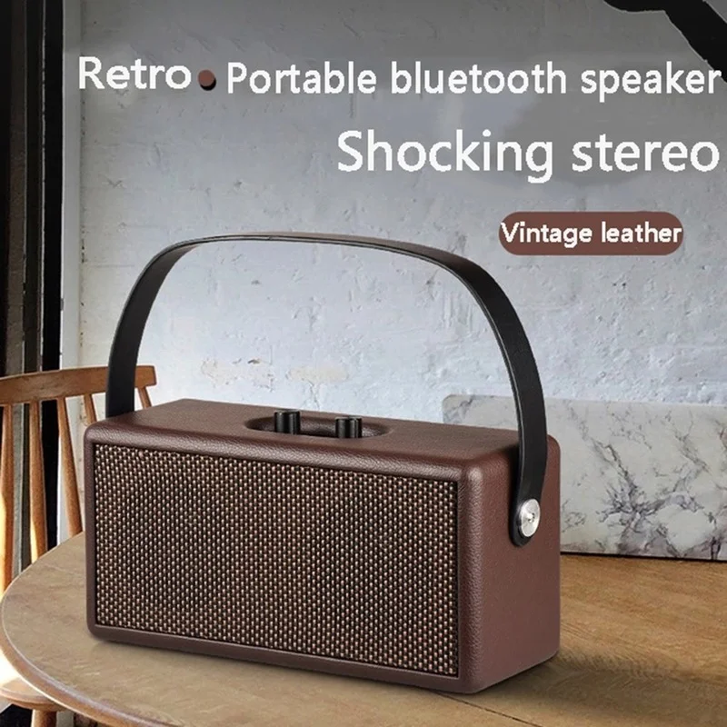 16W Retro Wood Portable Bluetooth Speaker High-Power Wireless Soundbar with Handle Stereo Hifi Boombox Music Center for Phone PC
16W Retro Wood Portable Bluetooth Speaker High-Power Wireless Soundbar with Handle Stereo Hifi Boombox Music Center for Phone PC