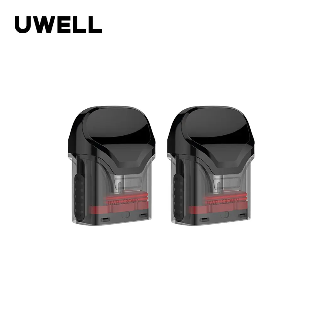 

2Pcs/Pack Original Uwell Crown Pod Refillable Pod Cartridge 3ml 2ml 0.6ohm(DTL) 1.0ohm(MTL) for Crown Pod System Kit Vape Pod