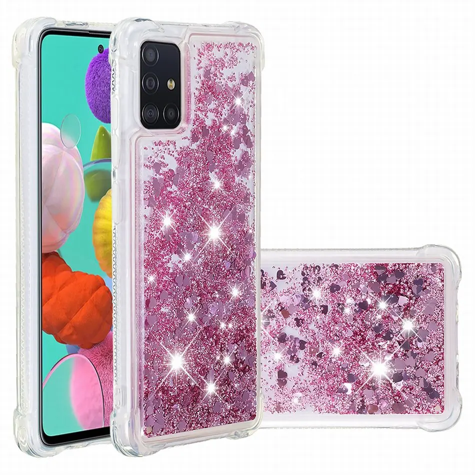 Блестящий чехол для телефона с зыбучим песком Samsung Galaxy S20 Plus Ultra J120 J310 J510 J710