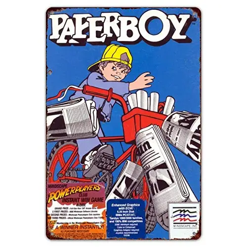 Tin Sign 8" x 12" for Home Ranch Wine Cellar Bar Patio Metal Signs Vintage Paperboy Video Game Ad Arcade Gaming Retro
Tin Sign 8" x 12" for Home Ranch Wine Cellar Bar Patio Metal Signs Vintage Paperboy Video Game Ad Arcade Gaming Retro