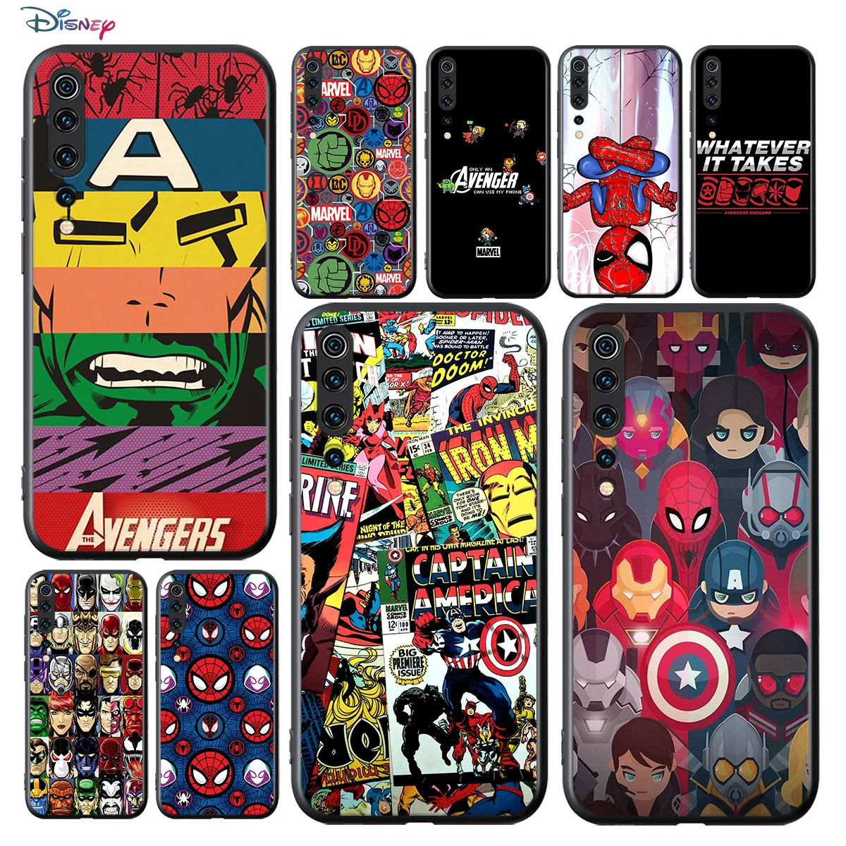 Marvel Avengers Cartoons Logo For Xiaomi Mi Note 11i 11 10T 10 Ultra 9T 9 SE 8 Lite Pro 5G Soft TPU Silicone Black Phone Case
Marvel Avengers Cartoons Logo For Xiaomi Mi Note 11i 11 10T 10 Ultra 9T 9 SE 8 Lite Pro 5G Soft TPU Silicone Black Phone Case