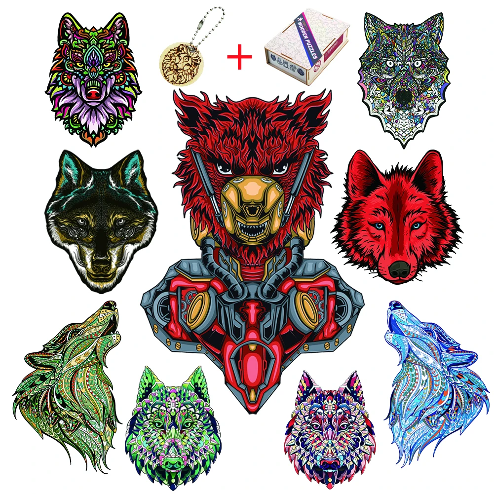 Unique Wooden animal Jigsaw Puzzles Mysterious Wolf 3D Puzzle Gift Puzzle Fabulous Interactive Gift For Adults Kids Educational
Unique Wooden animal Jigsaw Puzzles Mysterious Wolf 3D Puzzle Gift Puzzle Fabulous Interactive Gift For Adults Kids Educational