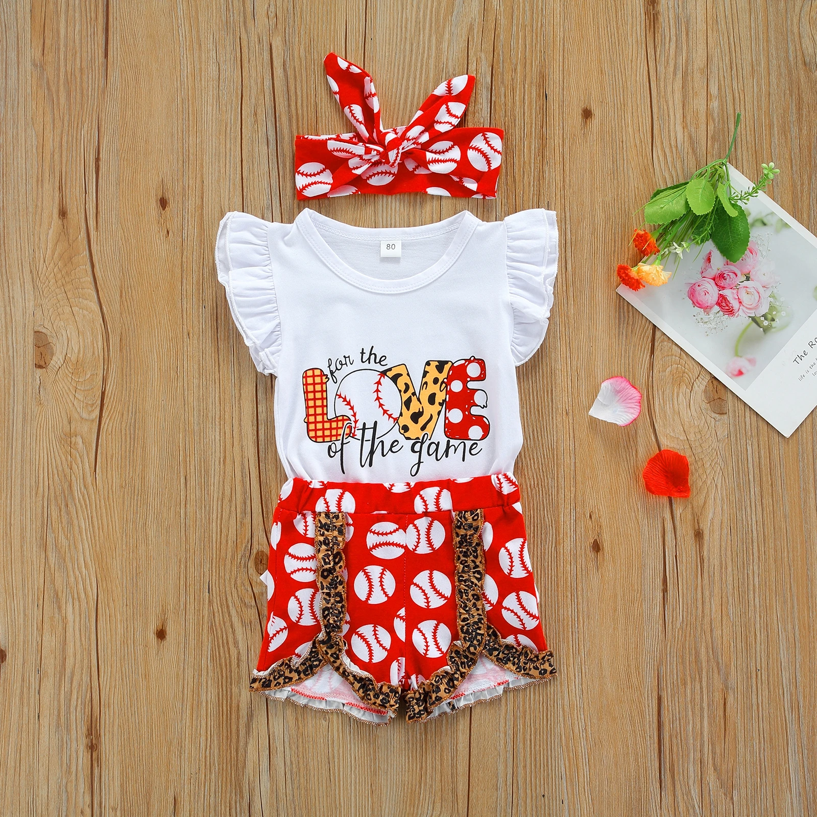OPPERIAYA Summer Baby Girls Casual Three-piece Clothes Casual Set White Round Collar Sleeveless T-shirt Red Shorts and Headdress
OPPERIAYA Summer Baby Girls Casual Three-piece Clothes Casual Set White Round Collar Sleeveless T-shirt Red Shorts and Headdress