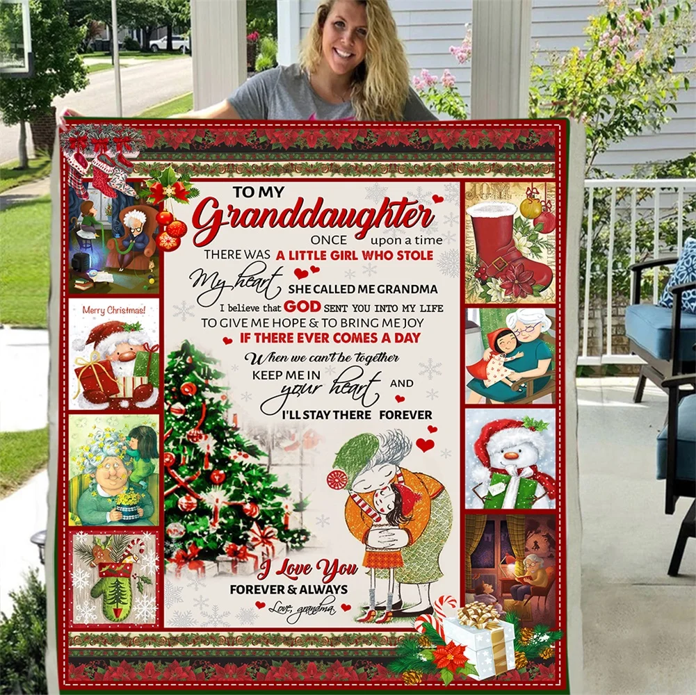 To My Granddaughter Merry Christmas Soft Throw Premium Plush Sherpa Fleece Blanket
To My Granddaughter Merry Christmas Soft Throw Premium Plush Sherpa Fleece Blanket