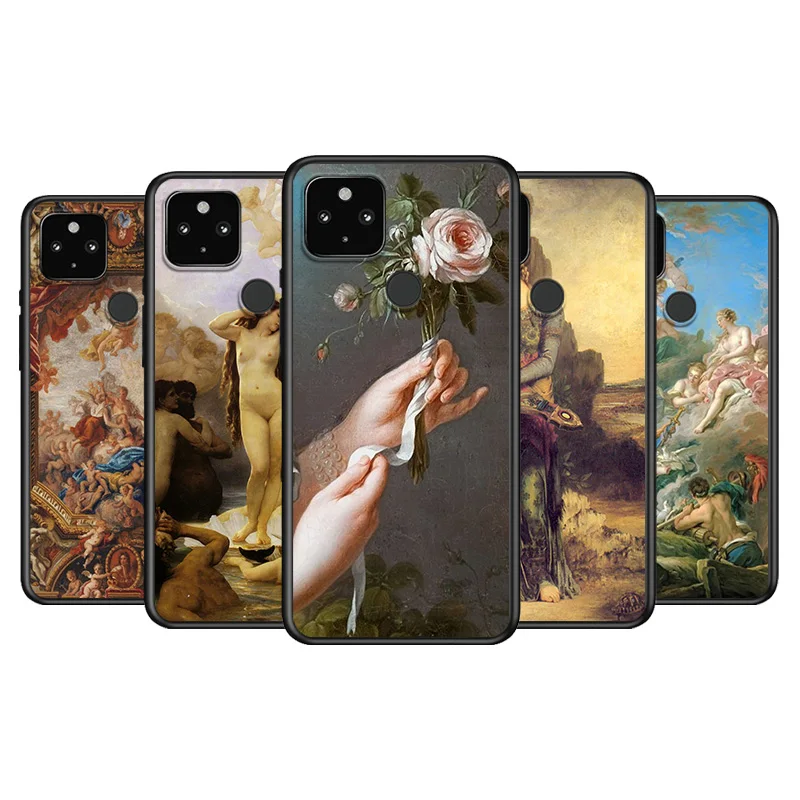 Birth of Venus Oil art Soft TPU Silicone Black Cover For Google Pixel 5 4A 5G 4 XL Phone Case
Birth of Venus Oil art Soft TPU Silicone Black Cover For Google Pixel 5 4A 5G 4 XL Phone Case