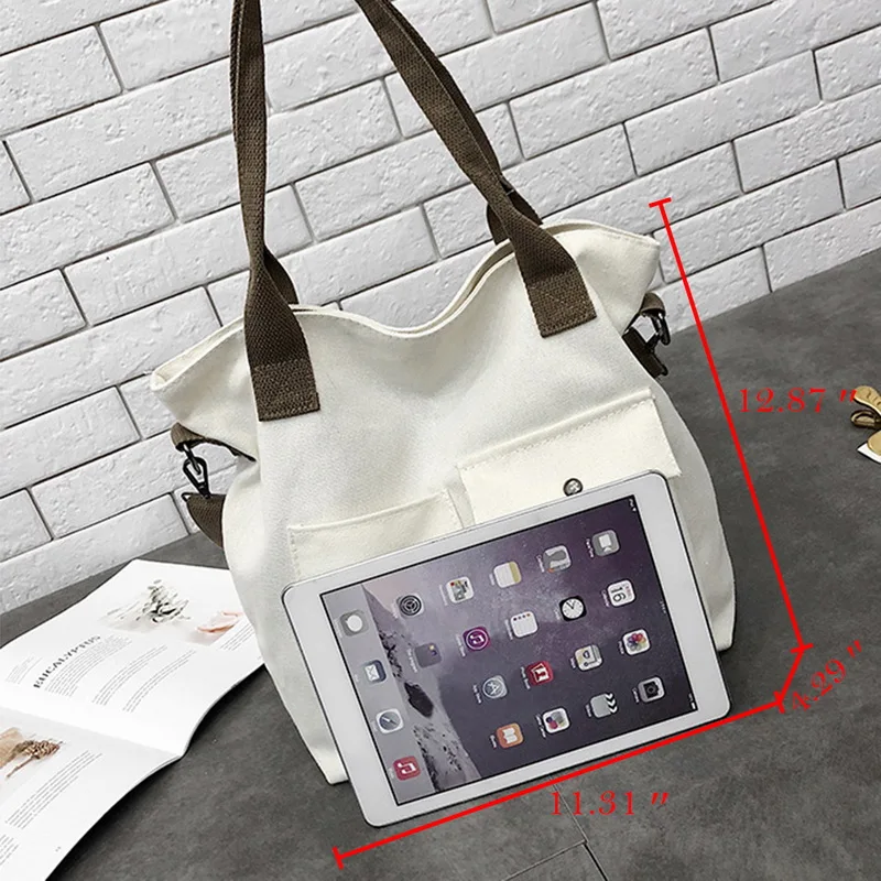Women Bag Retro Handbags Soft Canvas Bag Large Capacity Women Shopping Bag Casual Hasp Canvas Ladies One Shoulder Tote Bags
Women Bag Retro Handbags Soft Canvas Bag Large Capacity Women Shopping Bag Casual Hasp Canvas Ladies One Shoulder Tote Bags