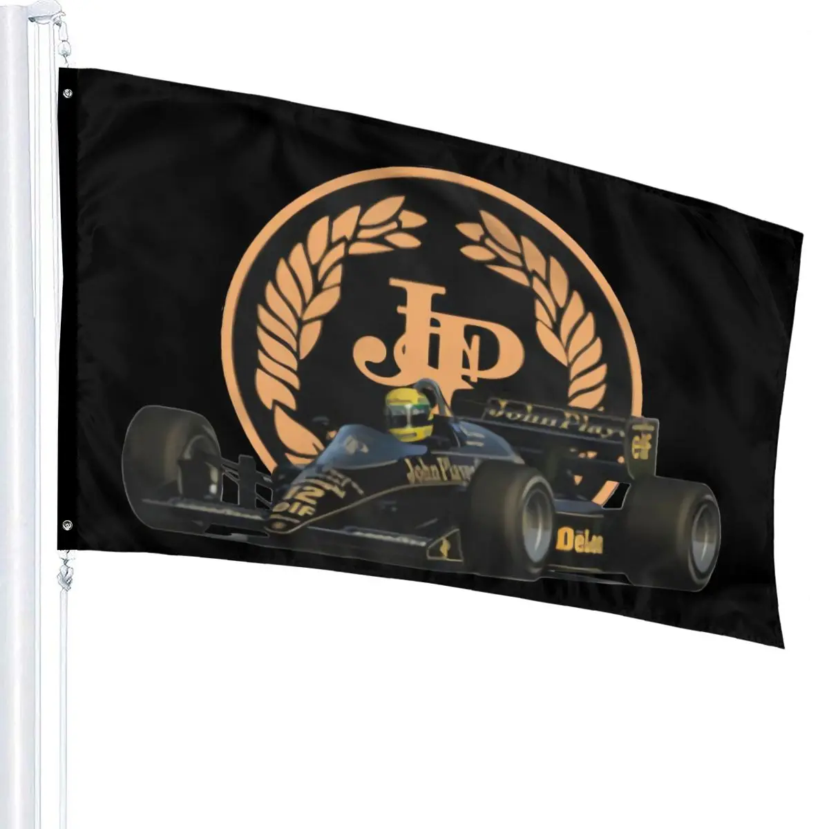 1986 Lotus 98T Classic Harajuku Streetwear Men Ayrton Senna Formula One Flag 
1986 Lotus 98T Classic Harajuku Streetwear Men Ayrton Senna Formula One Flag