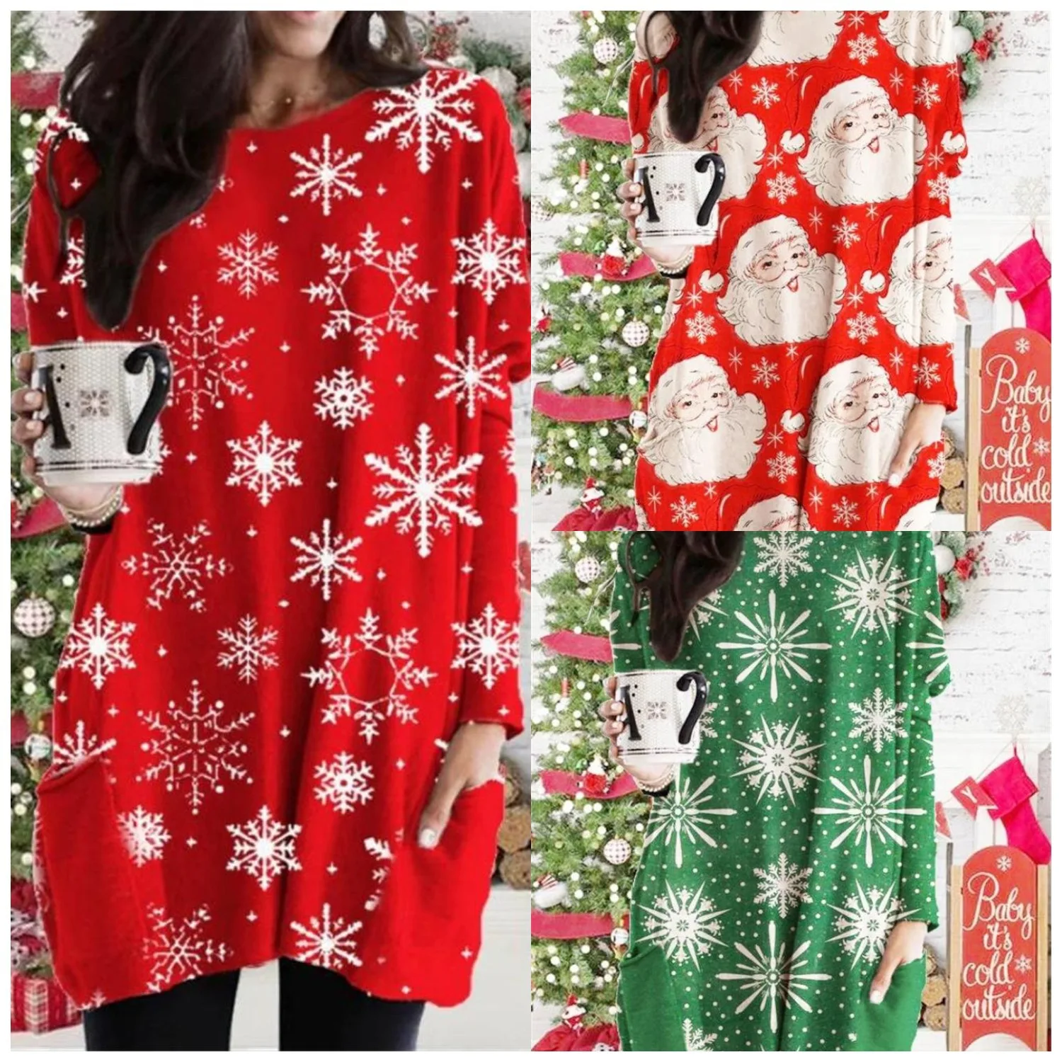 2021 AWASIR PLUS SIZE XS-5XL Fashion Ladies 2021 Xmas Shirts Round Collar Christmas Print Long-sleeved Casual Pullover T-shirt
2021 AWASIR PLUS SIZE XS-5XL Fashion Ladies 2021 Xmas Shirts Round Collar Christmas Print Long-sleeved Casual Pullover T-shirt