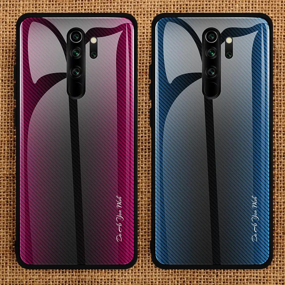 Стеклянный чехол для Xaiomi Redmi Note 8 7 6 5 Pro 7A K20 полное покрытие градиентный закаленный