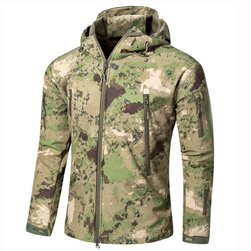 Камуфляжная флисовая куртка Sharkskin TAD уличная тактическая одежда для охоты