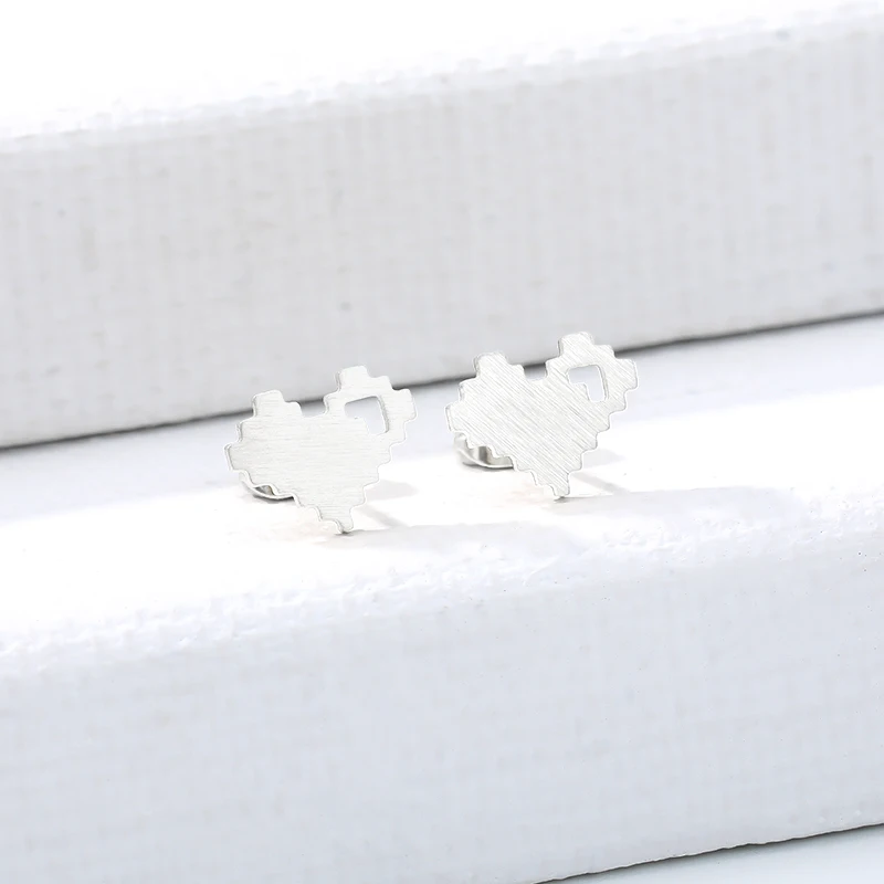 Dainty Heart Earings Fashion Jewelry Stainless Steel Rose Gold Ear Studs Women's Earrings Bridesmaid Gift Bijoux Femme | Украшения и