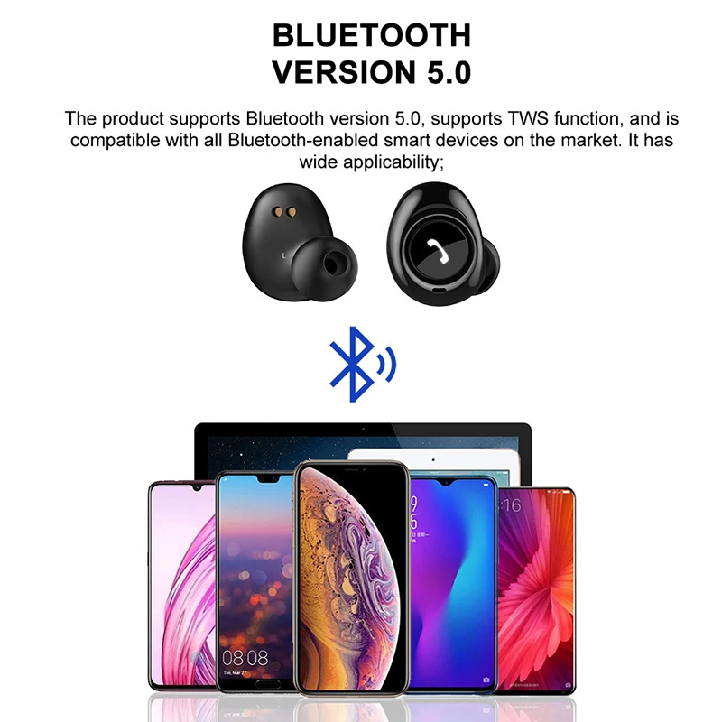 Bluetooth наушники Беспроводной наушники-вкладыши для Nokia 1 2 3 5 плюс 6X6 6 7 8 9 PureView