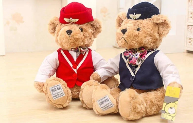 Soft Plush Bear Captain Toys Bear Toy Hostess Classic Teddy Bear Stuffed Animal Bear Doll Room Decoration Toys
Soft Plush Bear Captain Toys Bear Toy Hostess Classic Teddy Bear Stuffed Animal Bear Doll Room Decoration Toys