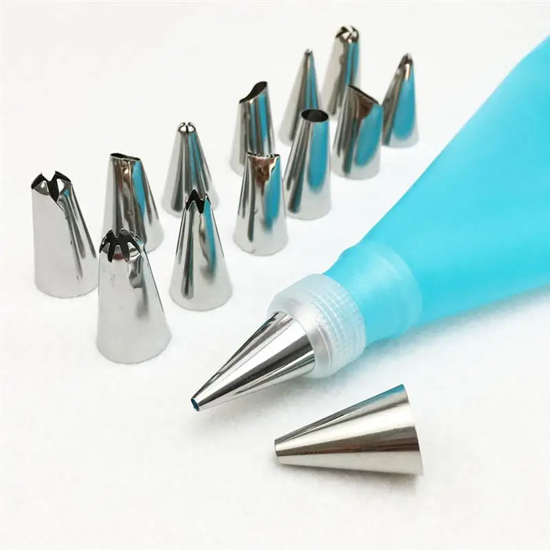 16/Set Cake Decorating Tips Set Icing Piping Cream Pastry Bag with 14 pcs Stainless Steel Nozzle Set DIY Cake Decorating Tools
16/Set Cake Decorating Tips Set Icing Piping Cream Pastry Bag with 14 pcs Stainless Steel Nozzle Set DIY Cake Decorating Tools