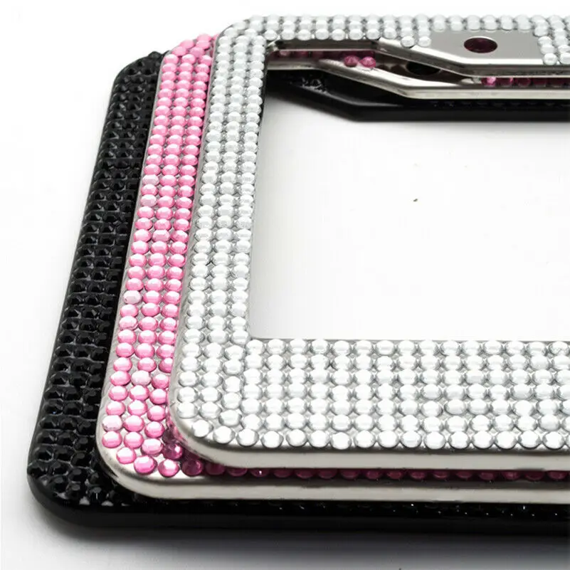 Car Stainless Steel License Plate Frame Holder Silver Diamond Bling Glitter Crystal Rhinestone For USA American Canada Truck
Car Stainless Steel License Plate Frame Holder Silver Diamond Bling Glitter Crystal Rhinestone For USA American Canada Truck