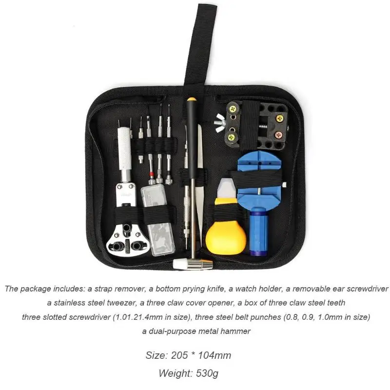 14pcs/set Pro Watch Repair Tool Set Case Opener Link Pin Remover Tweezers Kit New Tweezers Watchmaker Repair Tool Kits
14pcs/set Pro Watch Repair Tool Set Case Opener Link Pin Remover Tweezers Kit New Tweezers Watchmaker Repair Tool Kits