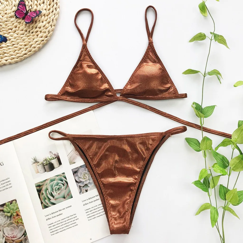 2020 Women Micro Bikini set Push Up Swimwear Solid Beach Bathing Suit Brazilian Thong Swimsuit For Girls Bikini Swim Suit Femme
2020 Women Micro Bikini set Push Up Swimwear Solid Beach Bathing Suit Brazilian Thong Swimsuit For Girls Bikini Swim Suit Femme