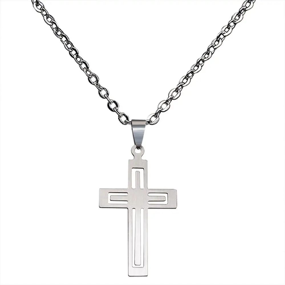 JUCHAO Fashion Punk Jewelry Charm Men Women Jewellery Hollow Cross Pendant Necklace Stainless Steel Chain Wholesale
JUCHAO Fashion Punk Jewelry Charm Men Women Jewellery Hollow Cross Pendant Necklace Stainless Steel Chain Wholesale