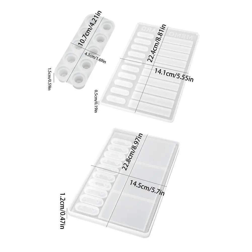 Memo Checklist Board Mould Resin Molds Silicone Silicone Molds for Epoxy Resin Note Book Cover with 7 Pc Replacement Paper
Memo Checklist Board Mould Resin Molds Silicone Silicone Molds for Epoxy Resin Note Book Cover with 7 Pc Replacement Paper