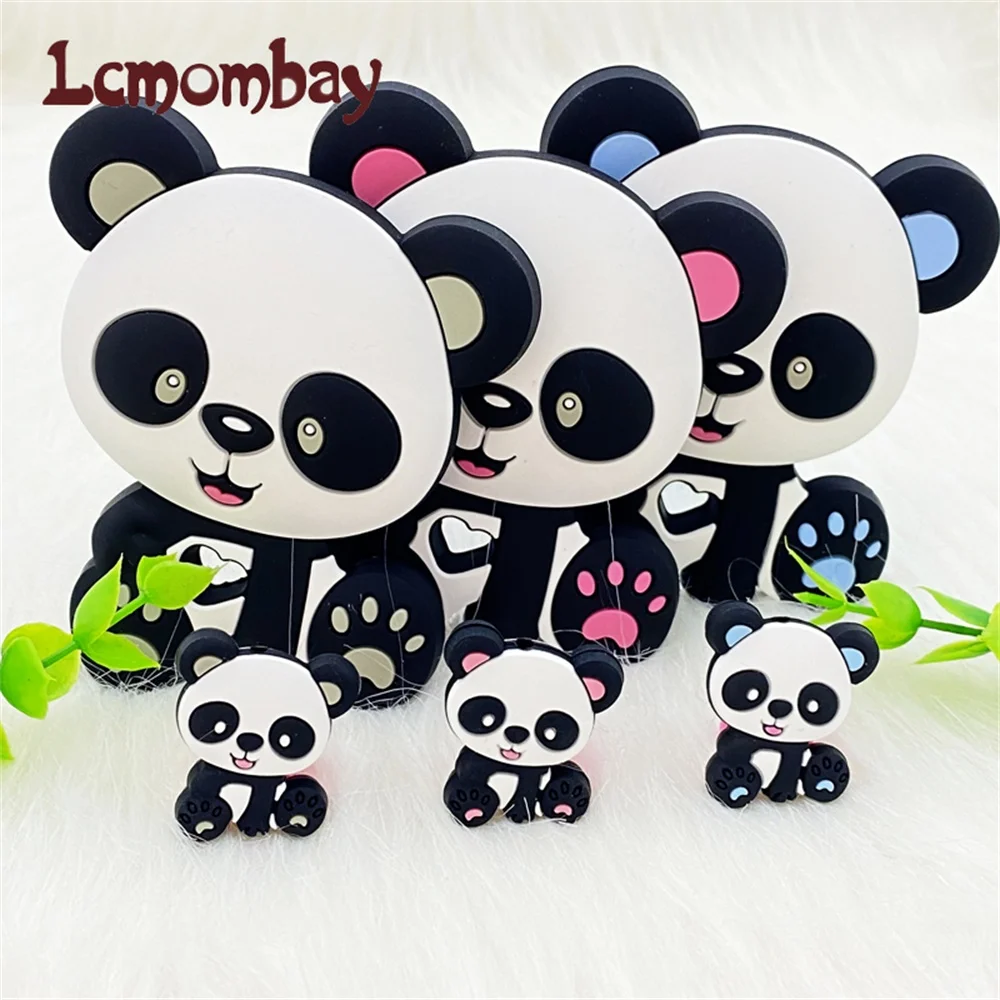 Lcmombay 2 шт./компл. силиконовые животные панда бусы и Прорезыватель Детские