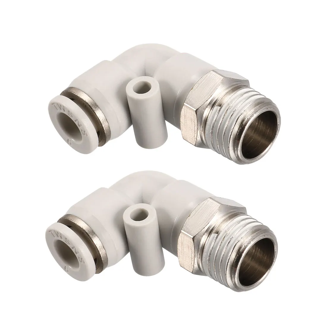 Uxcell Pneumatic Push To Connect Tube Fitting Male Elbow 6mm Tube OD X 1/4BSPT Thread 2Pcs
Uxcell Pneumatic Push To Connect Tube Fitting Male Elbow 6mm Tube OD X 1/4BSPT Thread 2Pcs