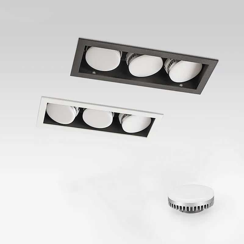 Встраиваемый потолочный светильник с 3 головками, 21 Вт, 36 Вт, 45 Вт, угол свечения 120 градусов, сменная лампа GX5.3, потолочный Точечный светильни... 
Встраиваемый потолочный светильник с 3 головками, 21 Вт, 36 Вт, 45 Вт, угол свечения 120 градусов, сменная лампа GX5.3, потолочный Точечный светильни...