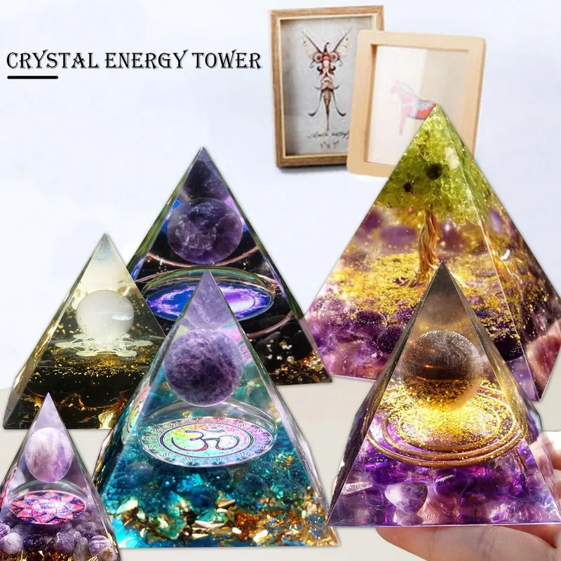 Tree of Life Orgone Pyramid Amethyst Peridot Healing Crystal Energy Orgonite Pyramide EMF Protection Meditation Tool Home Decor
Tree of Life Orgone Pyramid Amethyst Peridot Healing Crystal Energy Orgonite Pyramide EMF Protection Meditation Tool Home Decor