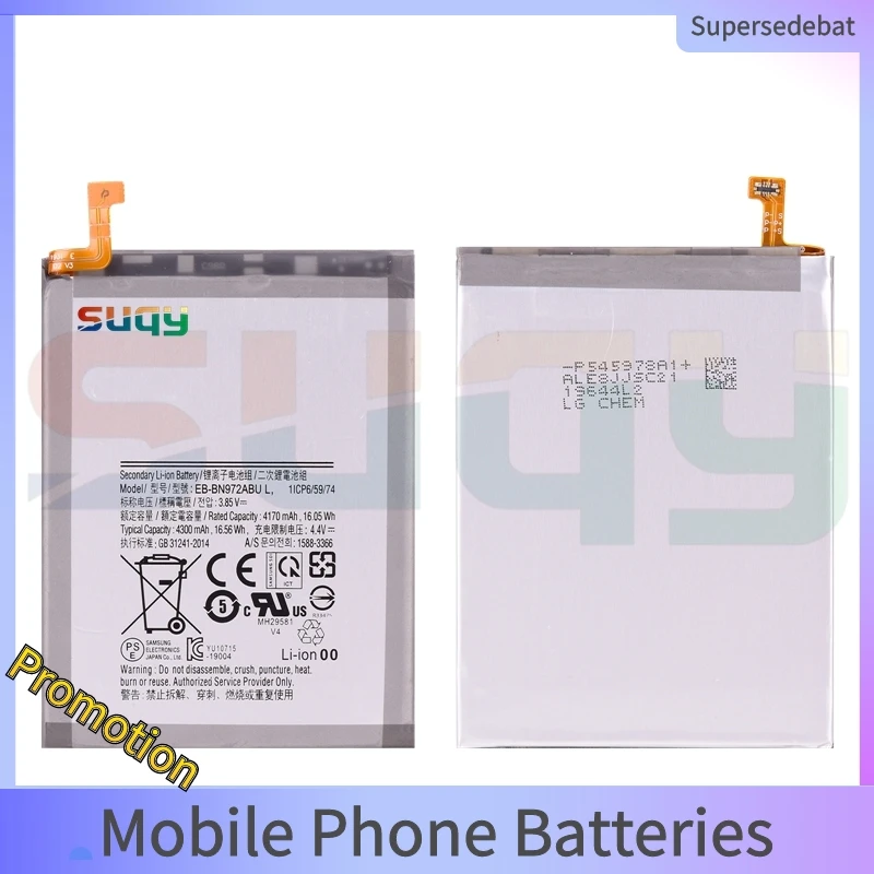 Bateria for Galaxy Note 10 Plus SM-N975DS Batterie 4300mAh EB-BN972ABU Replacement Battery for Samsung Galaxy Note10+ SM-N975F
Bateria for Galaxy Note 10 Plus SM-N975DS Batterie 4300mAh EB-BN972ABU Replacement Battery for Samsung Galaxy Note10+ SM-N975F