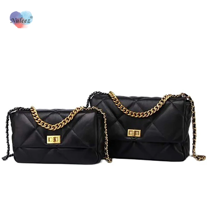 Nuleez Fashion Bag Women Genuine Sheep Leather Classical Plaid Chains Cross Body and Tote Cag Colorful Two Sizes
Nuleez Fashion Bag Women Genuine Sheep Leather Classical Plaid Chains Cross Body and Tote Cag Colorful Two Sizes