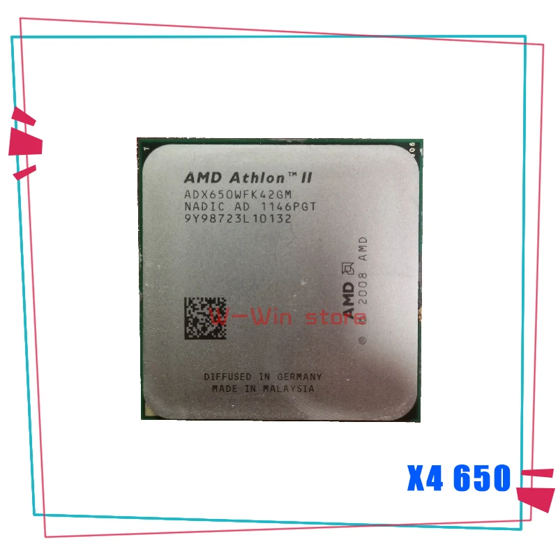 AMD Athlon II X4 650 3 2 ГГц четырехъядерный процессор Процессор ADX650WFK42GM гнездо AM3