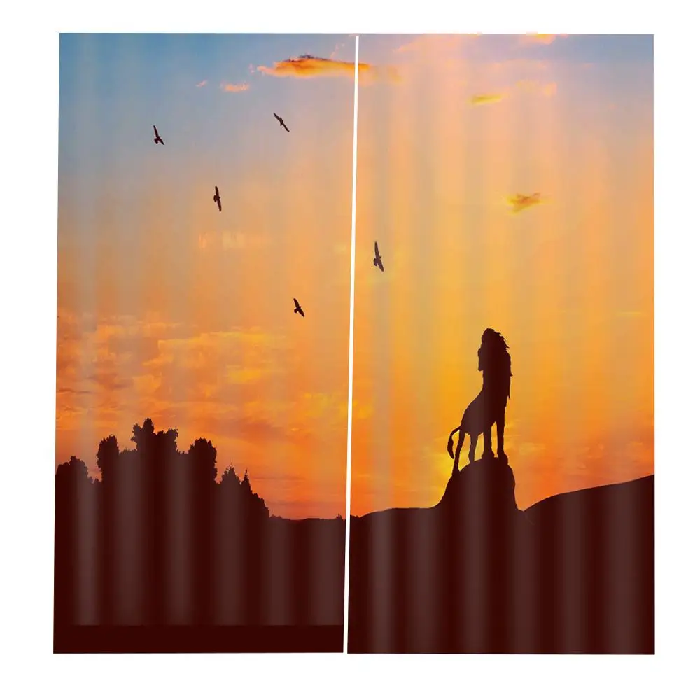 Sunset Lion and Trees Shadow Custom Unique Curtain Fabric Living room bedrom Window Curtain Customizable any size
Sunset Lion and Trees Shadow Custom Unique Curtain Fabric Living room bedrom Window Curtain Customizable any size