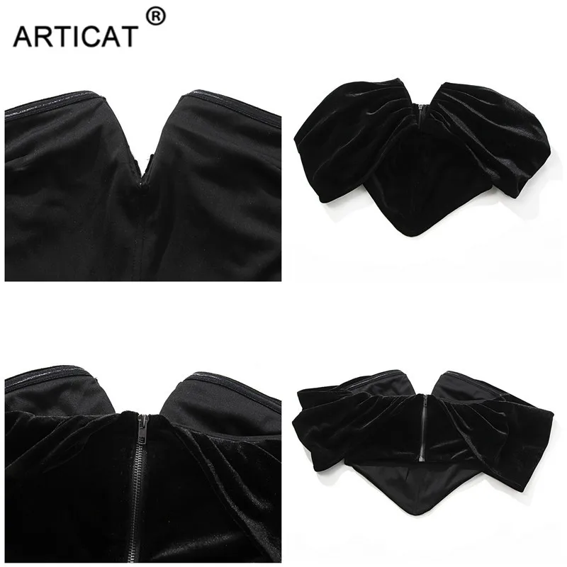 Articat Slim Sexy Off Shoulder Tank Top Women Black Cut-shouldered Female Short Top Spring Bodycon Ruched Night Party Crop Top
Articat Slim Sexy Off Shoulder Tank Top Women Black Cut-shouldered Female Short Top Spring Bodycon Ruched Night Party Crop Top