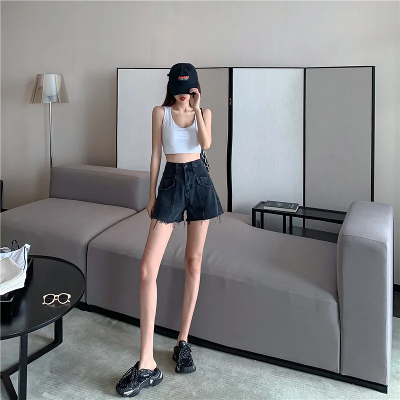 High Waist Jeans Women's Retro Chic Workwear Pants Loose Wide Leg Pants Summer New A- line Pants Slimming Shorts
High Waist Jeans Women's Retro Chic Workwear Pants Loose Wide Leg Pants Summer New A- line Pants Slimming Shorts