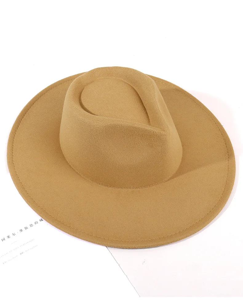 Men's and women's solid color fedora hats women's peach-hearted woolen hats autumn winter warmth outdoor banquet lovers jazz hat
Men's and women's solid color fedora hats women's peach-hearted woolen hats autumn winter warmth outdoor banquet lovers jazz hat