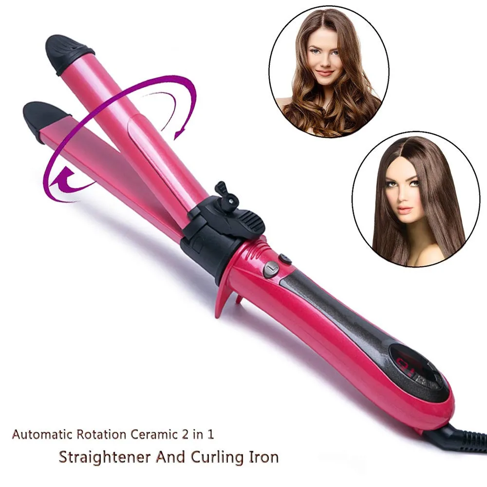 Automatic Hair Curler Rotation Ceramic Barrel Curling And Straightening Wand Iron Roller Tongs Salon Hair Waver Styling Tool
Automatic Hair Curler Rotation Ceramic Barrel Curling And Straightening Wand Iron Roller Tongs Salon Hair Waver Styling Tool